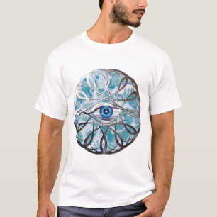 Krom Mystiskt Ögon Design T Shirt