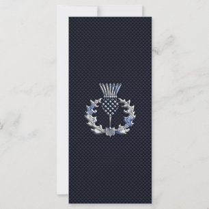 Krom på kolfiber Skriv ut Scottish Thistle