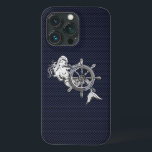 Krom Sjöjungfru på kolfiberutskrift<br><div class="desc">Ett modernt nautiskt silver-krom, som applicque stil på en marin blå kolfiberdeka för en anpassningsbar telefonväska som alla på eller utanför båten kommer att njuta av. Använda länken "Be den här designern" om du vill kontakta oss med dina speciella designförfrågningar eller om du behöver hjälp med något av dina anpassningsprojektbehov....</div>