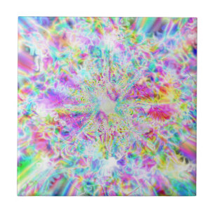 Krom sju (Iridescent) Kakelplatta