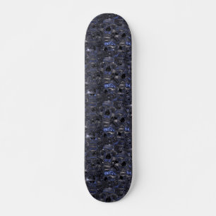 Krom skull och ben mini skateboard bräda 18,5 cm