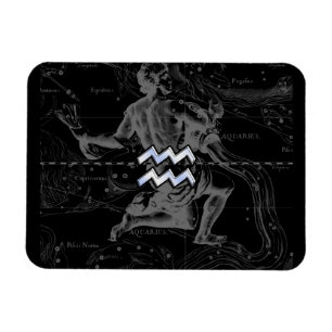 Krom som Aquarius Zodiac Sign på Hevelius Magnet