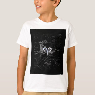 Krom som Aries Zodiac Sign på Hevelius Black Tee