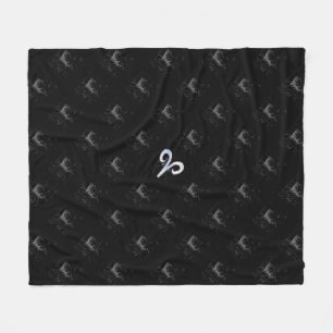 Krom som Aries Zodiac Sign på Hevelius Fleecefilt