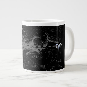 Krom som Aries Zodiac Symbol på Hevelius 1690 Jumbo Mugg