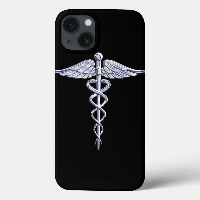 Krom som Caduceus Medical Symbol (Baksida)