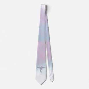 Krom som Caduceus Medical Symbol Mor Pearl Slips