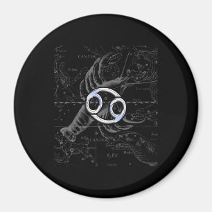 Krom som Cancer Zodiac-tecken på Hevelius Magnet