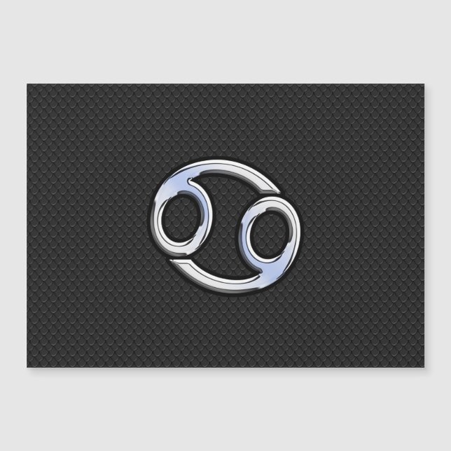 Krom som Cancer Zodiac-tecken på orkningsdecor (Framsida)