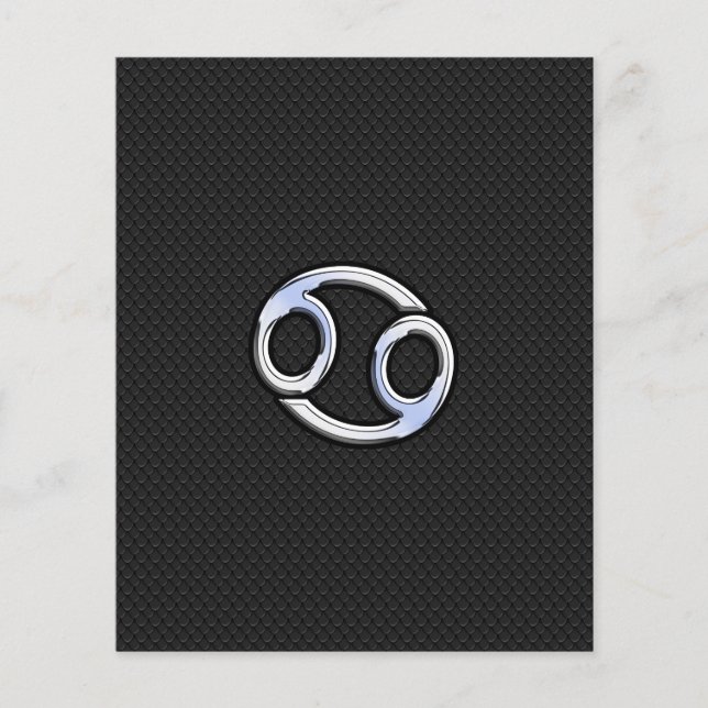 Krom som cancer zodiakens tecken flygblad (Framsidan)