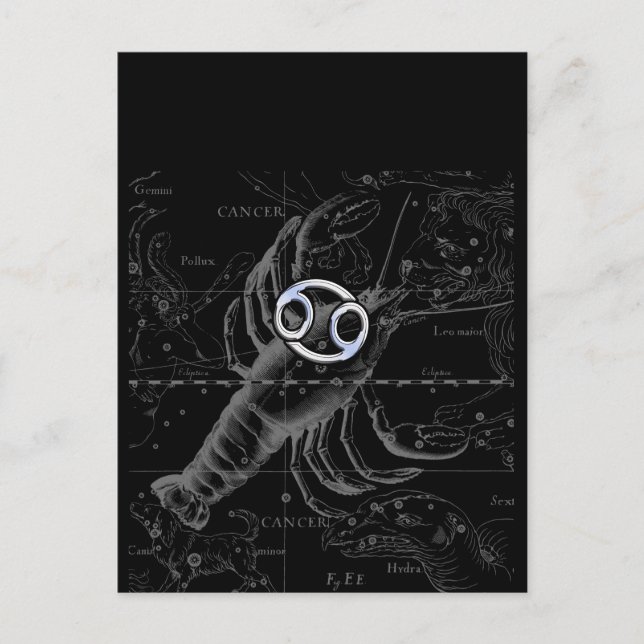 Krom som cancertecken på Hevelius Engrave Vykort (Framsida)