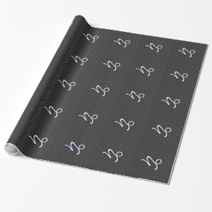 Krom som Capricorn Sign Black Carbon Fiber Presentpapper