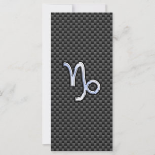 Krom som Capricorn Zodiac Sign på kolfiber