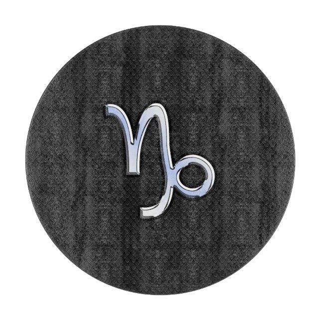 Krom som Capricorn Zodiac Symbol på Snake Skin (Framsidan)