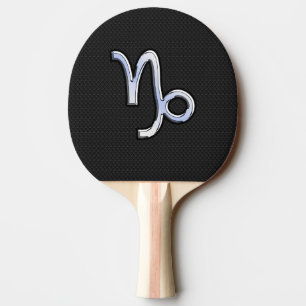 Krom som Capricorn Zodiac Symbol på Snake Skin Pingisracket