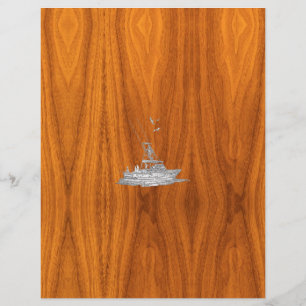 Krom som fiskebåt på Teak Wood