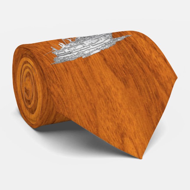 Krom som fiskebåt på Teak Woodv stil Slips (Rullad)