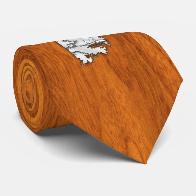 Krom som fyr på Teak Wood print Slips (Rullad)