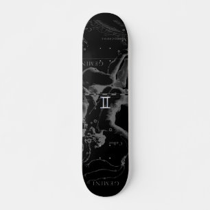 Krom som Gemini Zodiac Sign på Hevelius 1690 Skateboard Bräda 21,5 Cm