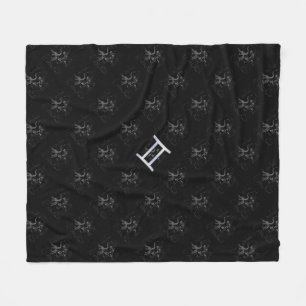 Krom som Gemini Zodiac Sign på Hevelius Fleecefilt