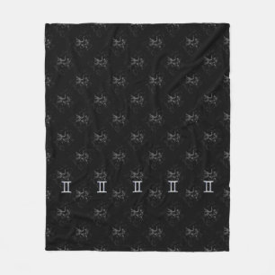 Krom som Gemini Zodiac Sign på Hevelius Fleecefilt