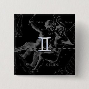 Krom som Gemini Zodiac Symbol på Hevelius Knapp