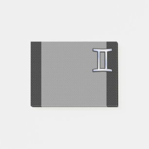Krom som Gemini Zodiac-symbol Post-it Block