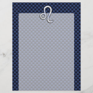 Krom som Leo Zodiac Sign Blue Carbon Fiber