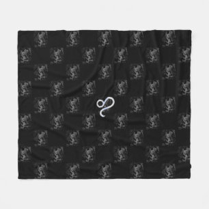Krom som Leo Zodiac Sign på Hevelius Fleecefilt