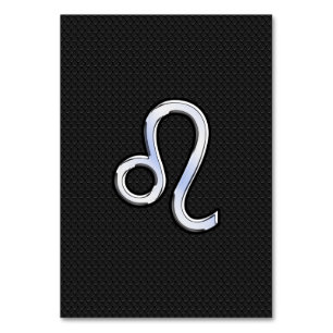 Krom som Leo Zodiac Symbol på orakskinn Bordsnummer