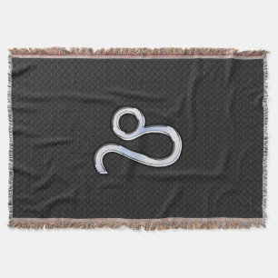 Krom som Leo Zodiac Symbol på orakskinn Filt