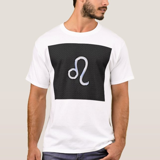 Krom som Leo Zodiac-tecken på ormskinn Tee Shirt (Framsida)