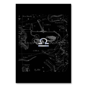 Krom som Libra Zodiac Sign på Hevelius Bordsnummer
