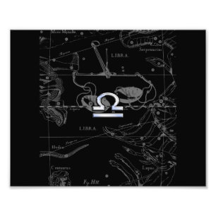 Krom som Libra Zodiac Sign på Hevelius Fototryck