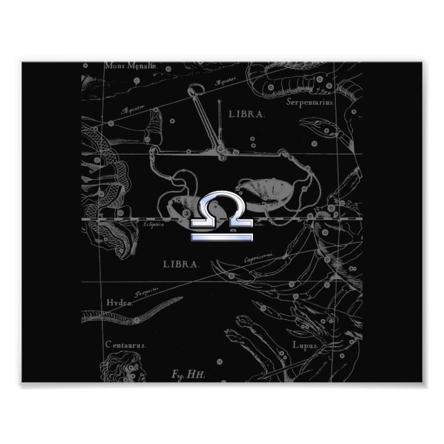 Krom som Libra Zodiac Sign på Hevelius Fototryck (Framsidan)