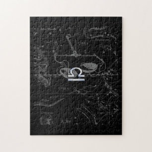 Krom som Libra Zodiac Sign på Hevelius Pussel