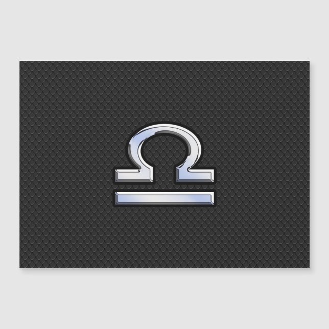 Krom som Libra Zodiac Symbol Snake Skin Decor (Framsida)