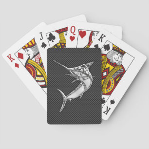 Krom som Marlin på kolfibrer Casinokort