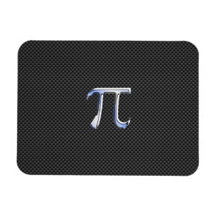 Krom som Pi-symbol vid utskrift av kolfibrer Magnet