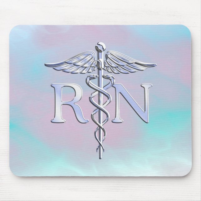 Krom som RN Caduceus i Mor Pearl Stil Musmatta (Framsidan)