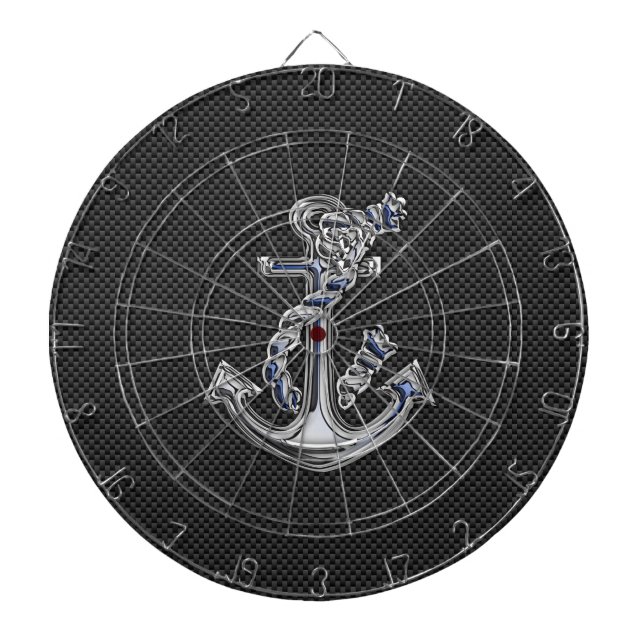 Krom som Rope Anchor på kolfiber Piltavla (Framsidan)