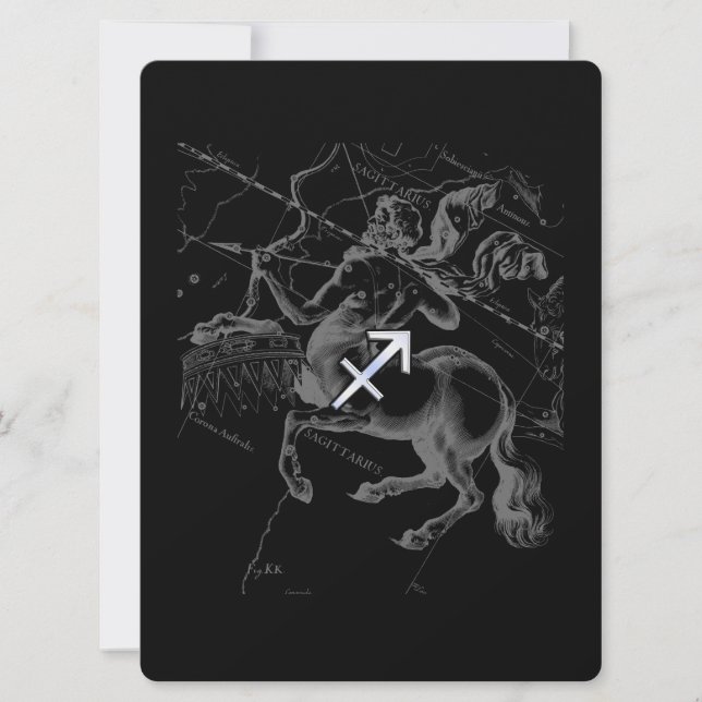 Krom som Sagittarius Zodiac Sign Hevelius Decor (Framsida)