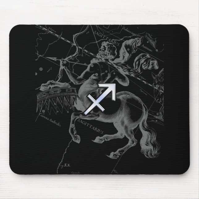 Krom som Sagittarius Zodiac Sign Hevelius Decor Musmatta (Framsidan)