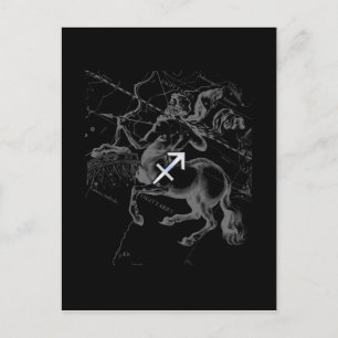 Krom som Sagittarius Zodiac Sign Hevelius Decor Vykort