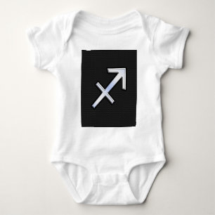 Krom som Sagittarius Zodiac Sign på Black Tröja