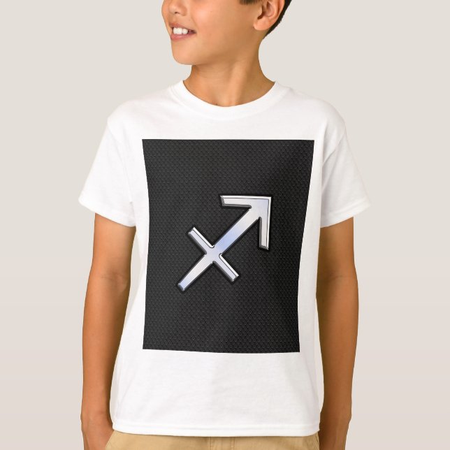 Krom som Sagittarius Zodiac Sign på Black Tröja (Framsida)