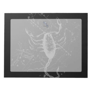 Krom som Scorpio Zodiac Sign på Hevelius 1690 Anteckningsblock