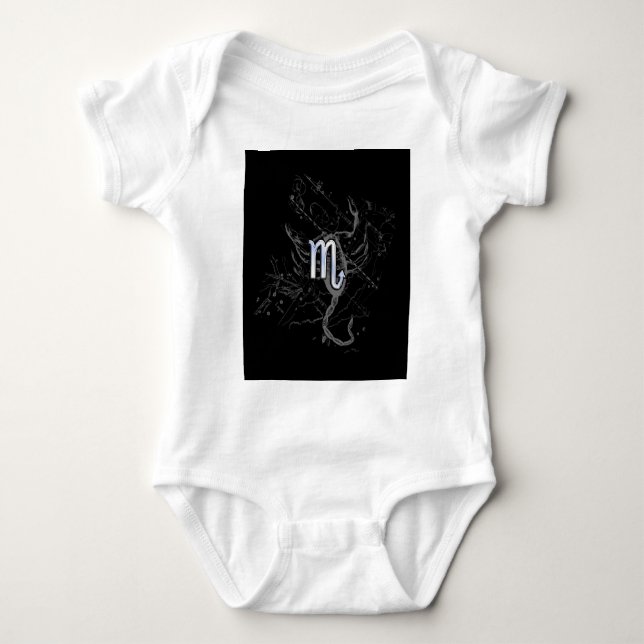 Krom som Scorpio Zodiac Symbol på Hevelius T-shirt (Framsida)