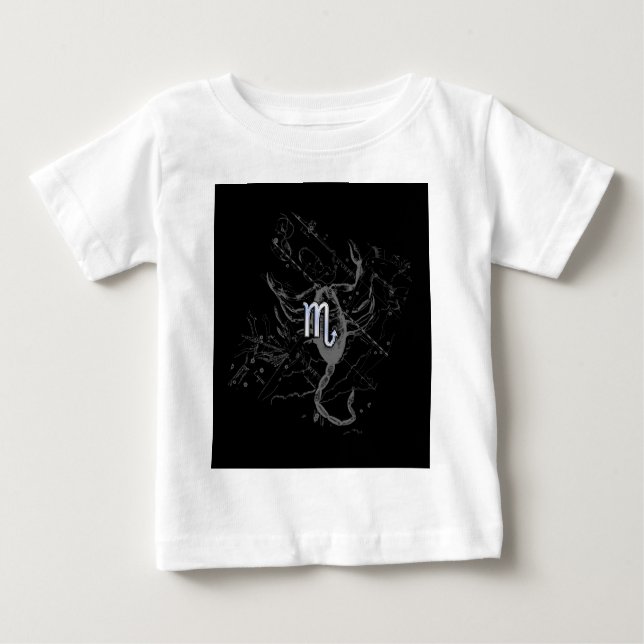 Krom som Scorpio Zodiac Symbol på Hevelius T Shirt (Framsida)