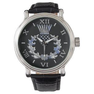 Krom som Scottish Thistle Dial Armbandsur
